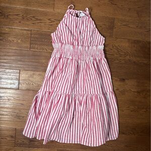 Striped Red and White Kids Dress